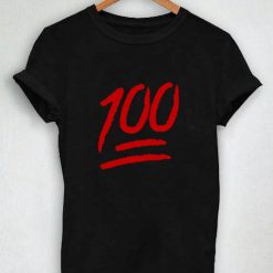 Unisex Premium Tshirt 100 Emoji Design Logo
