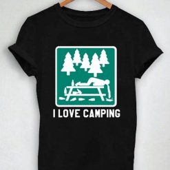 Unisex Premium Tshirt I Love Camping
