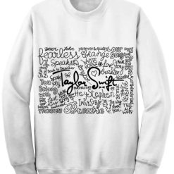 Unisex Crewneck Taylor Swift Quotes Sweatshirts Sweater