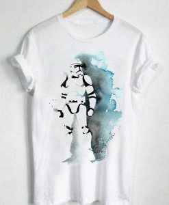 Unisex Premium Tshirt Stormtrooper Watercolor Design