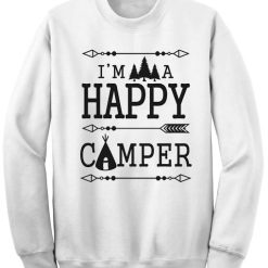 Unisex Crewneck Happy Camper Sweatshirts Sweater