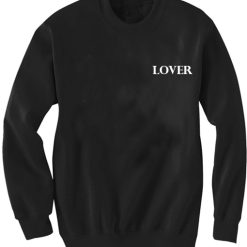 Unisex Crewneck SweatshirtLover Quotes Black Design Clothfusion
