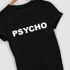 Unisex Premium Psycho Logo Black Simple T shirt Design Clothfusion