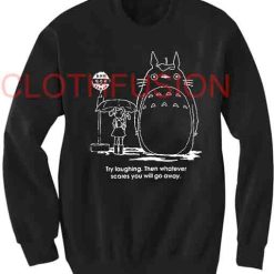 Unisex Crewneck Sweatshirt Totoro Quotes Design Clothfusion