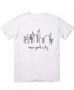 Unisex Premium New York City Skyline T shirt Design