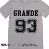 Unisex Premium Grande 23 Logo T shirt Design Clothfusion Grey