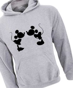 Mickey And Minnie Mouse Kiss Adult Fashion Hoodie Apparel Clothfusion