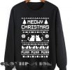 Unisex Crewneck Sweatshirt Meowy Christmas Sweater Design Clothfusion