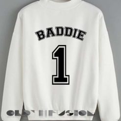 Unisex Crewneck Baddie 1 Sweater Design Clothfusion