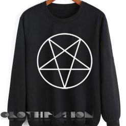 Unisex Crewneck Pentagram Sweater Design Clothfusion