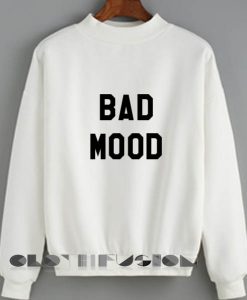 Womens Sweaters Sale Bad Mood Fashion Black and White Sweatshirt