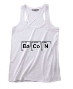 Science Meet Bacon Summer Funny Quote Tank top