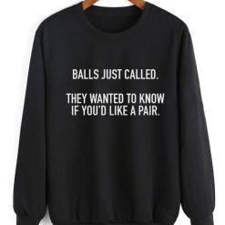 Balls Just Called Sweater