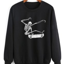 Skateboarding Skeleton Sweater