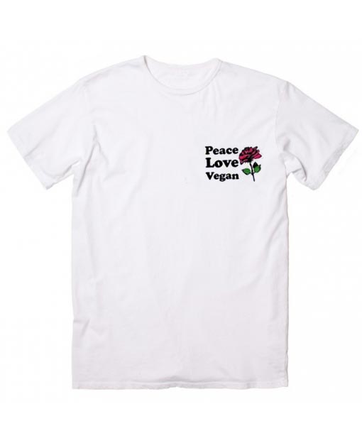 Peace Love Vegan T-shirt