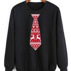 Red Tie Shirt Ugly Christmas Sweater