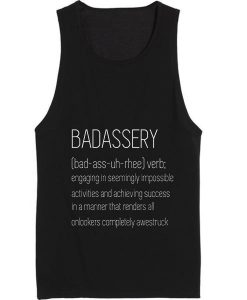 BadAssery Word Definition Summer Tank top