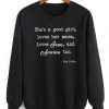 She's A Good Girl Loves Her Mama Loves Jesus And America Too Sweater