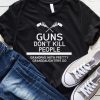 Gun Don't Kill People Grandpas With Pretty Granddaughter Do T-Shirt