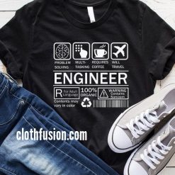 Engineer Warning Label T-Shirt