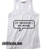 I'm Definotely An Angel Summer Holiday Tank top