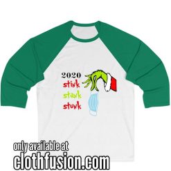 Stink Stank Stunk 2020 Christmas Unisex 3/4 Sleeve Baseball Tee