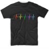 Rainbow Pulse Hearbeat LGBT T-Shirts