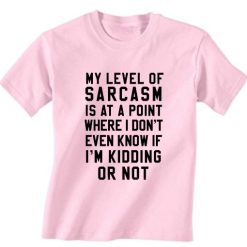 Sarcasm Level Short Sleeve Unisex T-Shirts