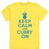 Keep Calm And Curry On Sleeve Unisex T-Shirts