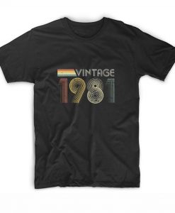 Vintage 1981 Retro Short Sleeve Unisex T-Shirts