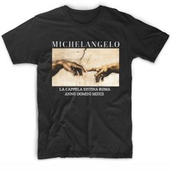 Michelangelo Shirt The Creation Of Adam Vintage Art