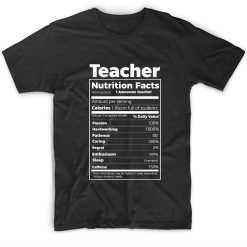 Teacher Nutrition Facts Back To School Funny