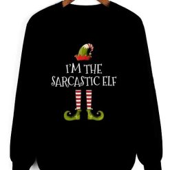 I m The Sarcastic Elf Gift Tee Matching Family Christmas