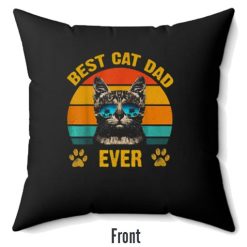 Fathers Day Retro Vintage Best Cat Dad Ever