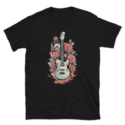 Vintage Guitar and Roses