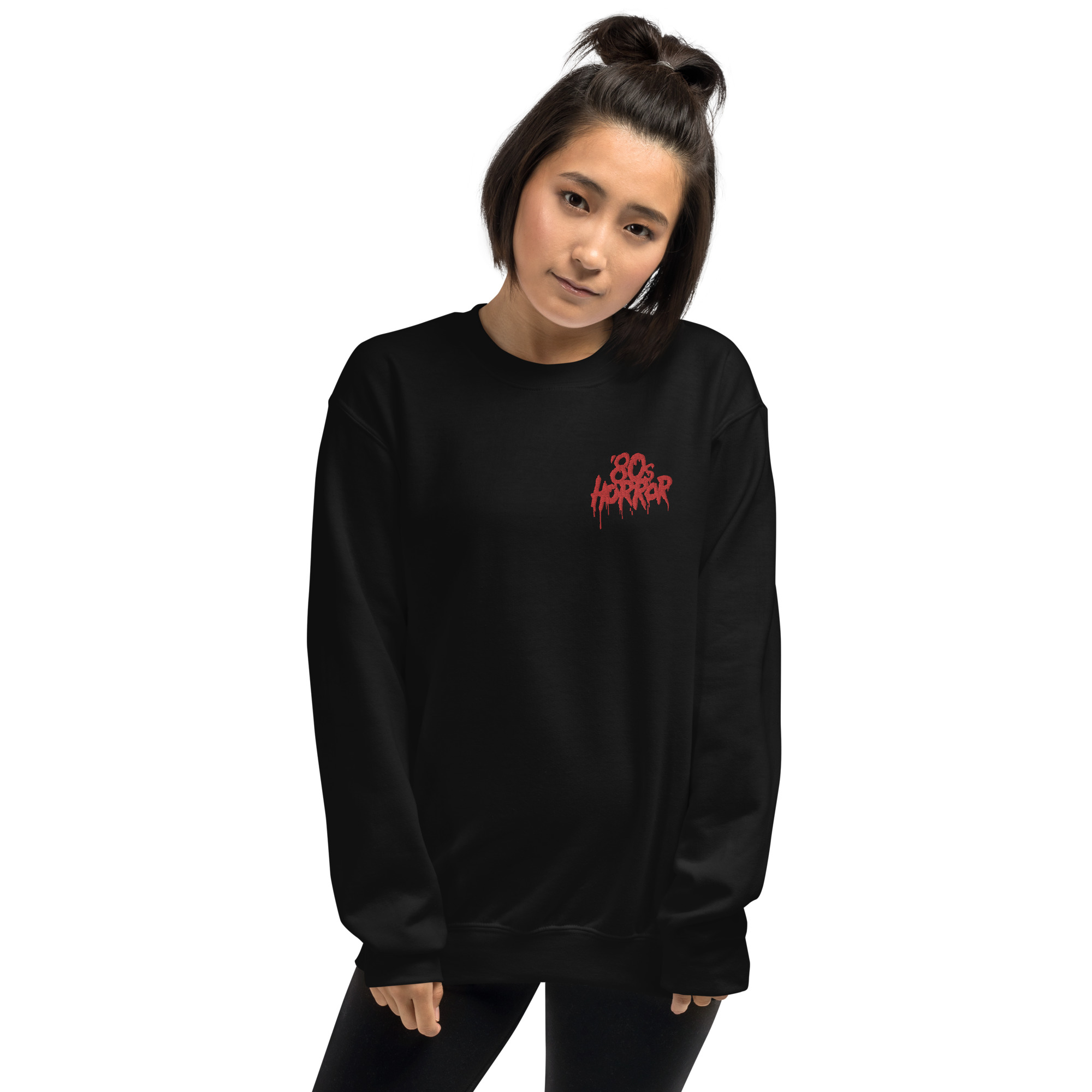 80s Horror Embroidered Sweatshirt | Premium Quality & Versatile Style