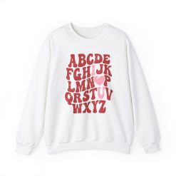 ABC I Love You Valentines Day Crewneck Sweatshirt