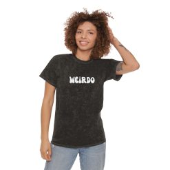 Funny Weirdo Unisex Mineral Wash T-Shirt Denim T-shirt