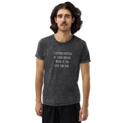 I Stopped Fighting My Inner Demons We're On The Same Side Now Unisex Mineral Wash T-Shirt Denim T-shirt