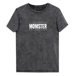 Mom Halloween Funny Unisex Mineral Wash T-Shirt Denim T-shirt